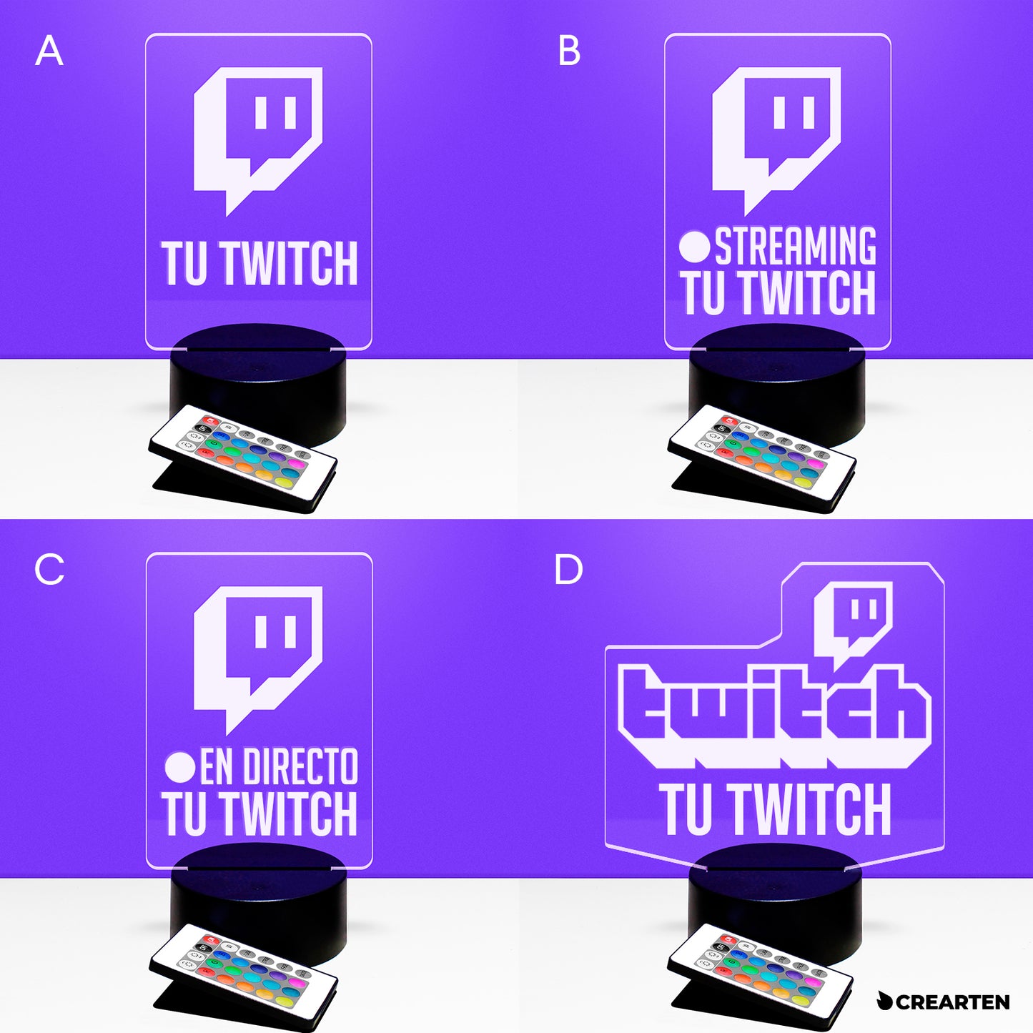 Twitch - Lámpara LED.