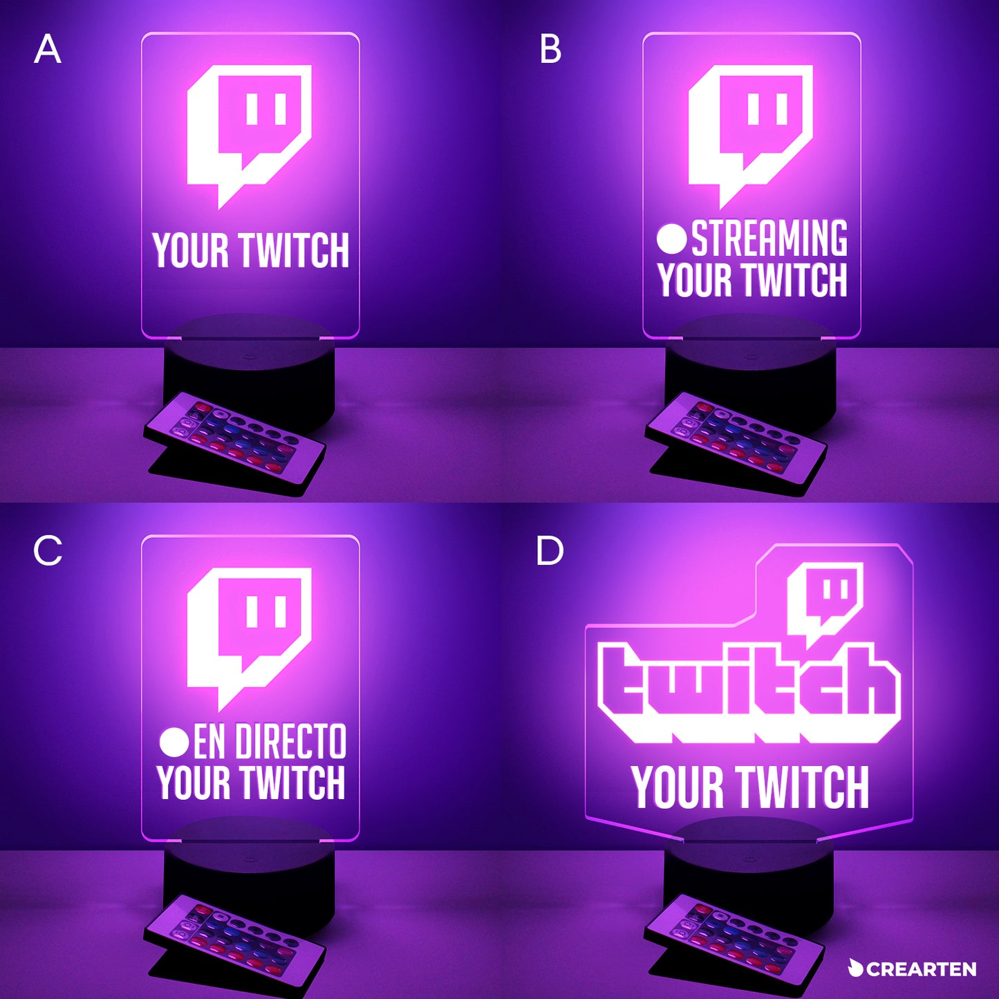 Twitch - Lámpara LED.