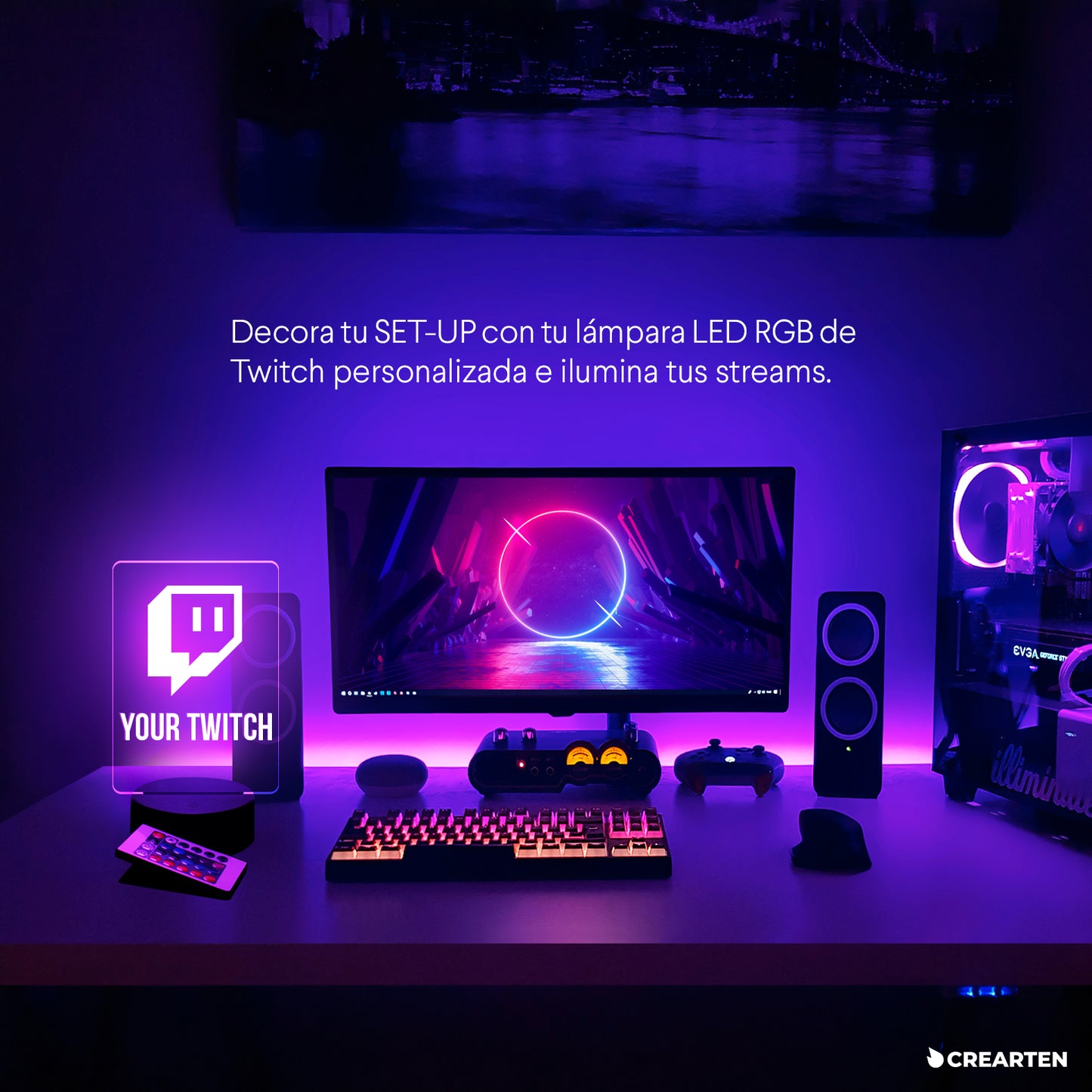 Twitch - Lámpara LED.