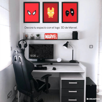 Logo 3D - Marvel.