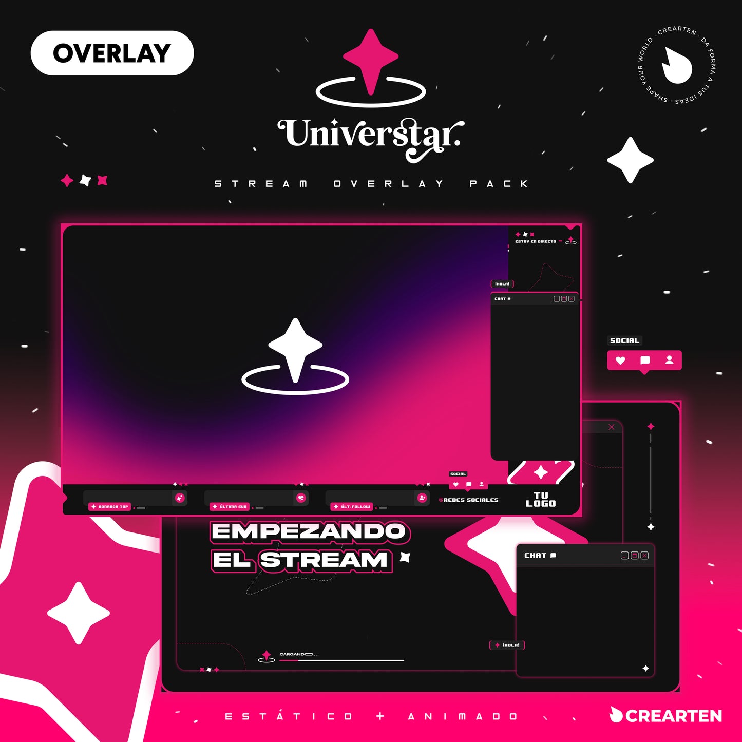 Universtar - Overlay Stream Pack.