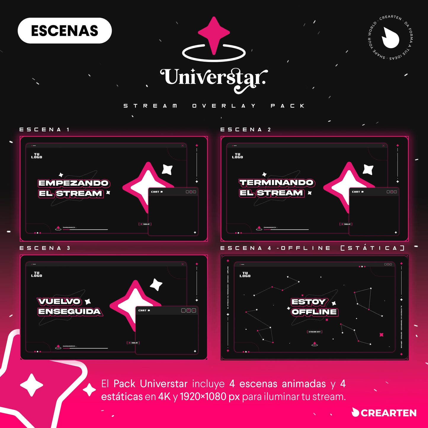 Universtar - Overlay Stream Pack.